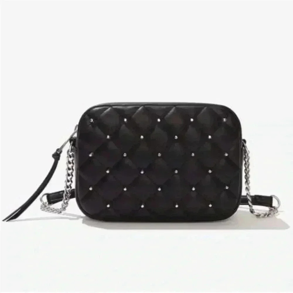 NWT REBECCA MINKOFF Small Quilted Studded Crossbody